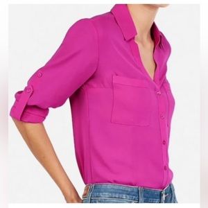 Express - Magenta portfolio blouse